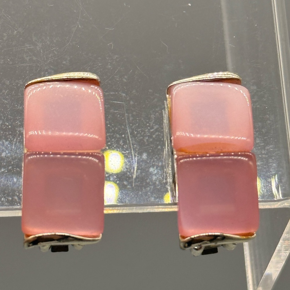 Pink Clip-On Earrings